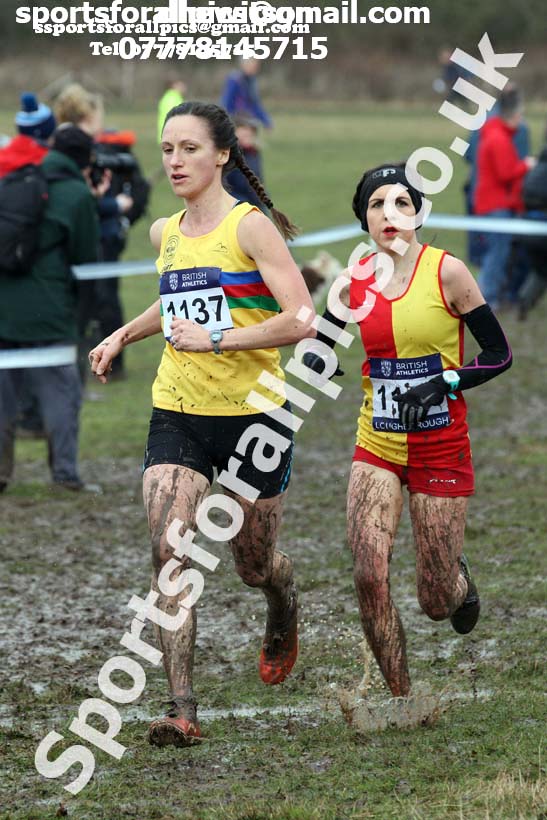 Senior womens 2018 British Inter Counties Cross Country Champs., Prestwold Hall, Loughborough. Photo: David T. Hewitson/Sports for All Pics